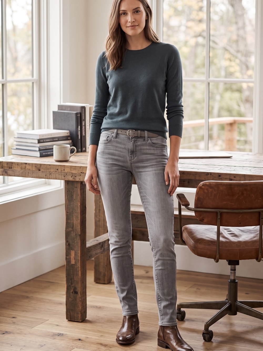 True Religion Women's Gray Slim Jeggings